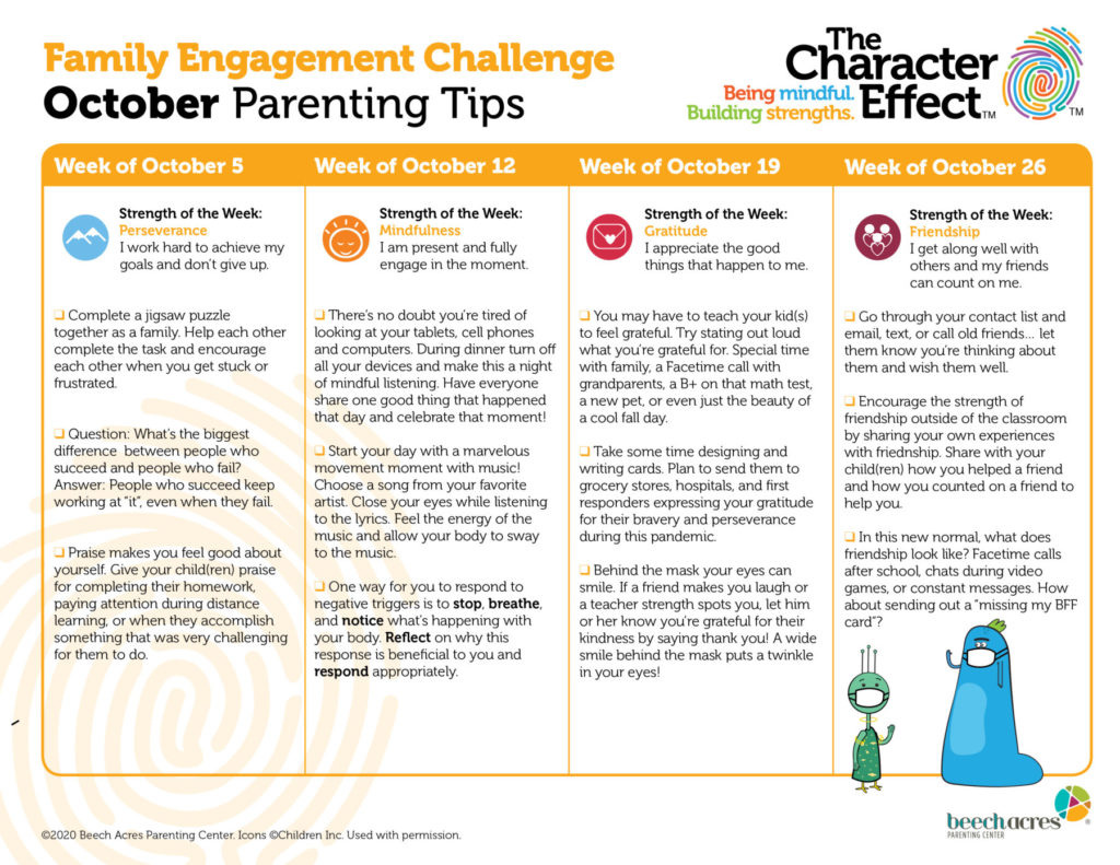 October Parenting Tips