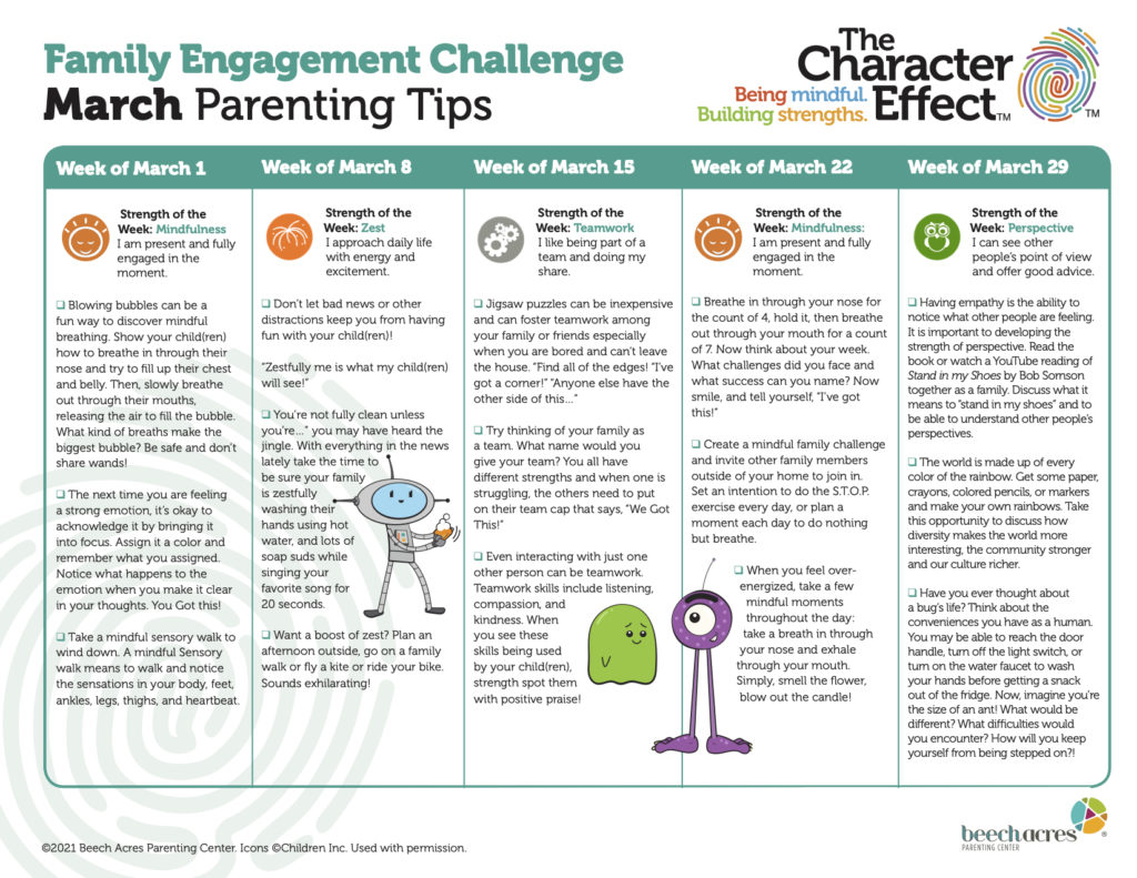 Take the March Family Engagement Challenge!